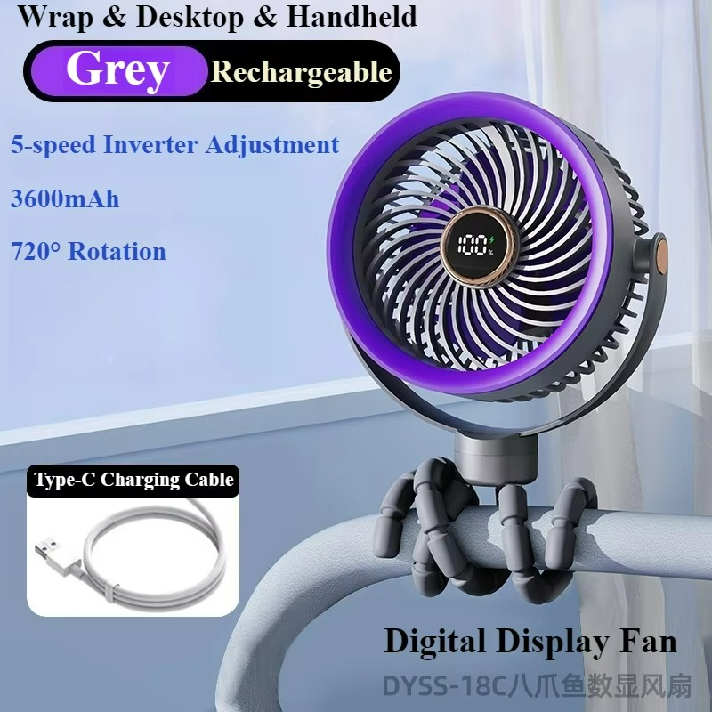 Ventilateur Portable Rechargeable USB - Refroidissement Silencieux et Efficace