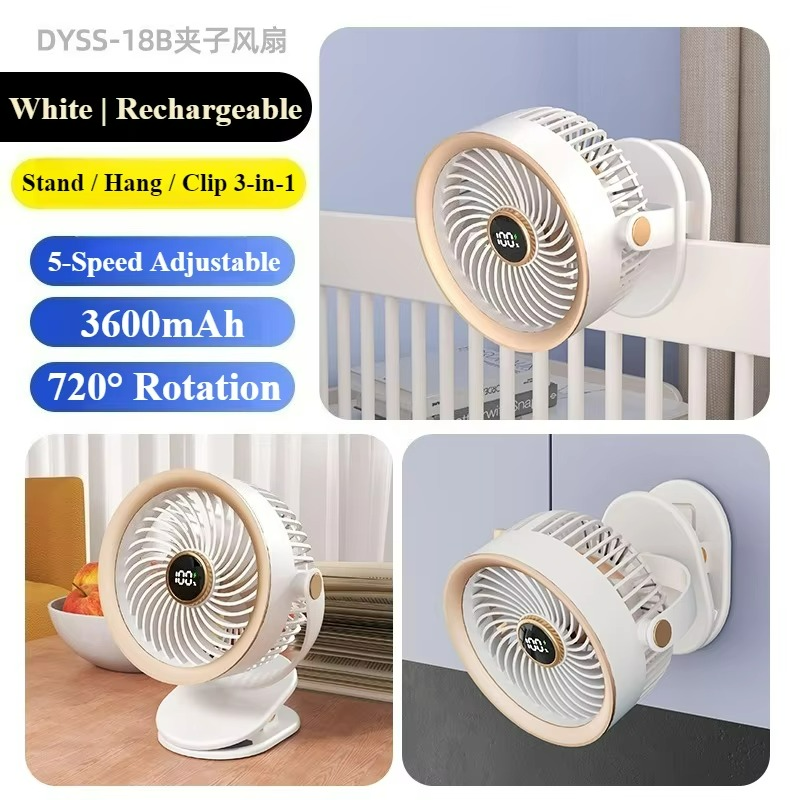Ventilateur Portable Rechargeable USB - Refroidissement Silencieux et Efficace