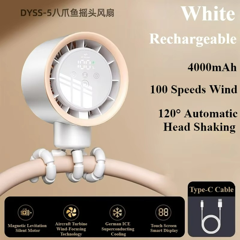 Ventilateur Portable Rechargeable USB - Refroidissement Silencieux et Efficace