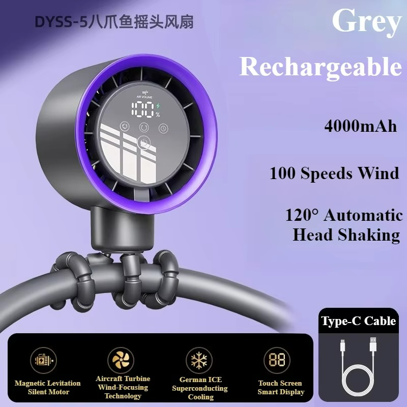Ventilateur Portable Rechargeable USB - Refroidissement Silencieux et Efficace