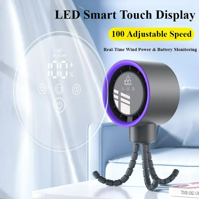 Ventilateur Portable Rechargeable USB - Refroidissement Silencieux et Efficace