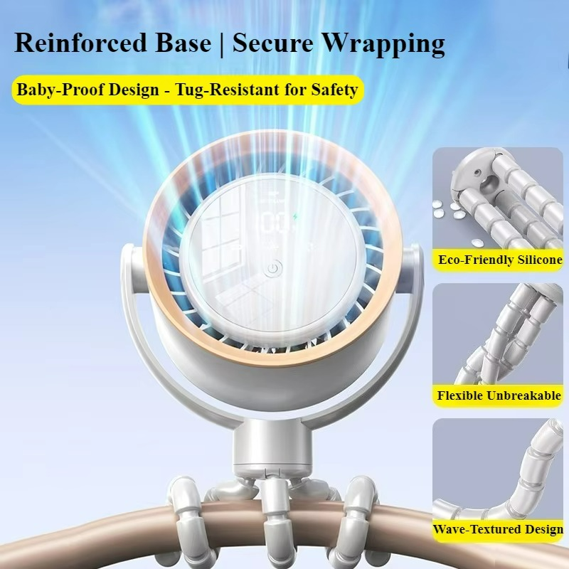 Ventilateur Portable Rechargeable USB - Refroidissement Silencieux et Efficace