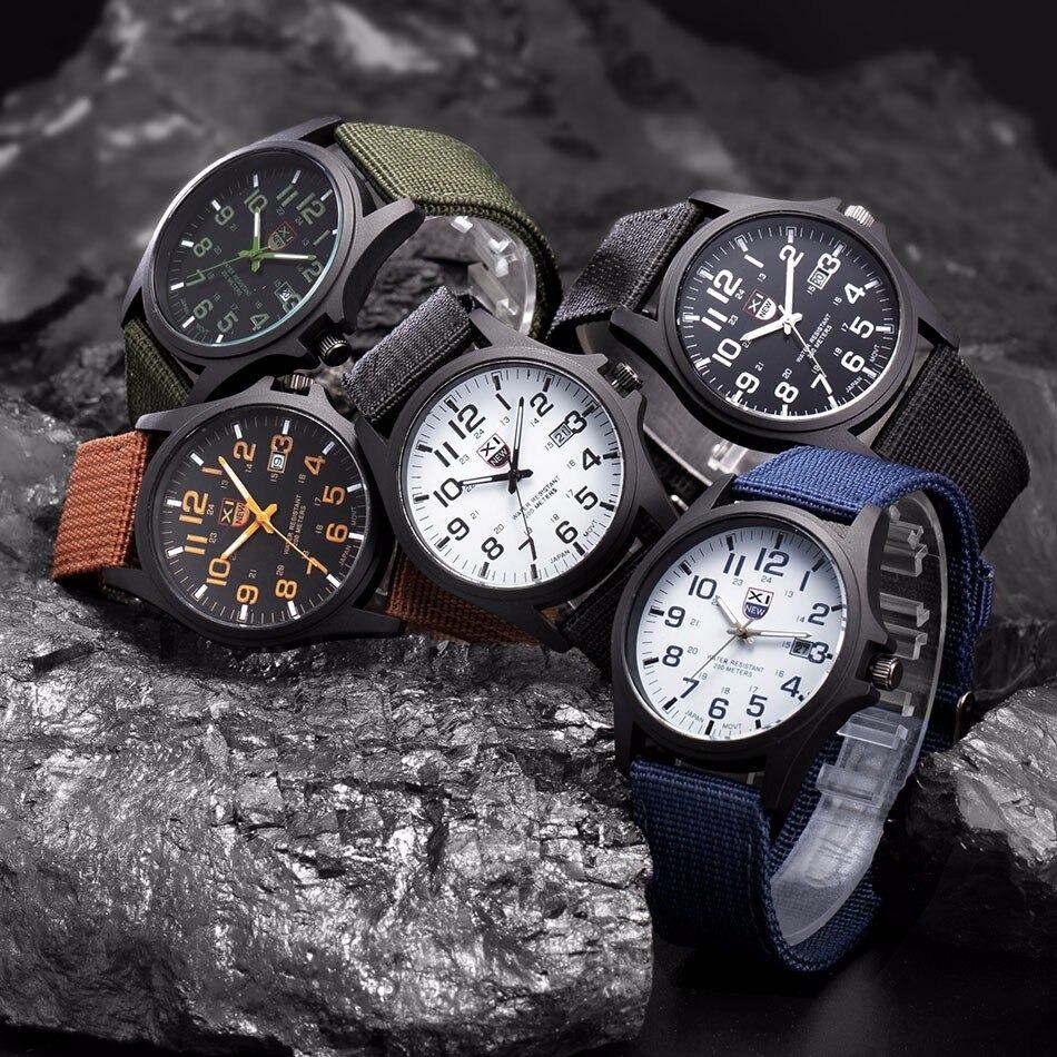 Montre Militaire Lumineuse Étanche - Design Robuste et Multifonctionnel