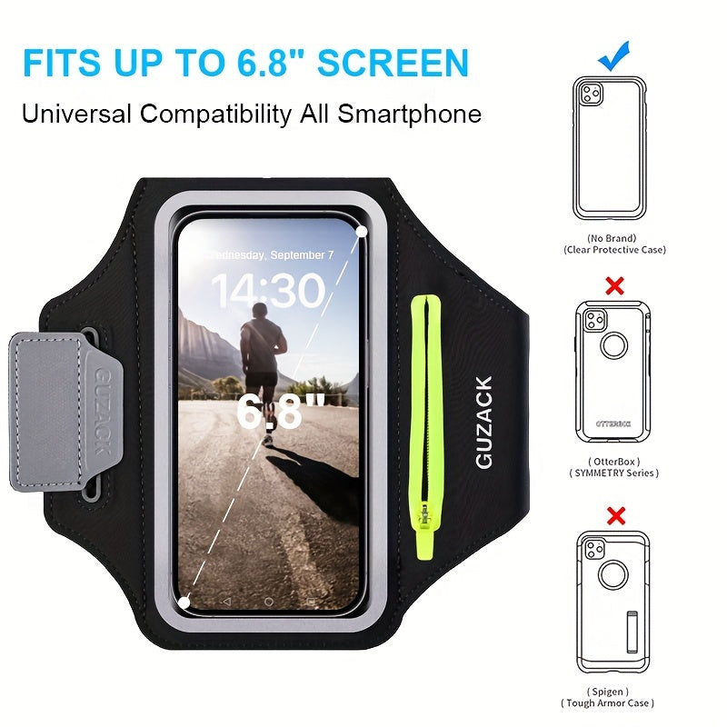 Support de Téléphone de Course Ajustable - Compartiment Pratique pour Écouteurs