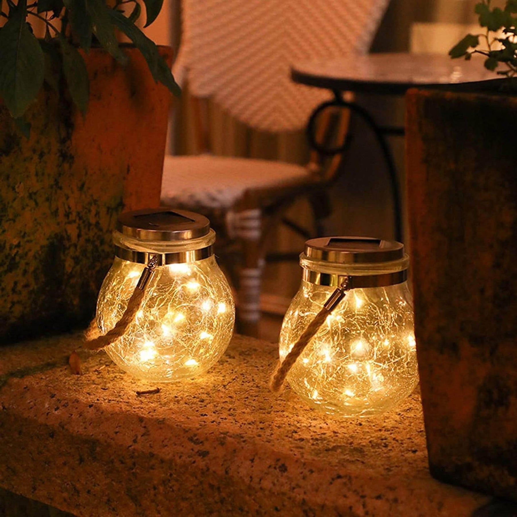 Lampe Solaire en Verre - Éclairage Écologique et Élégant
