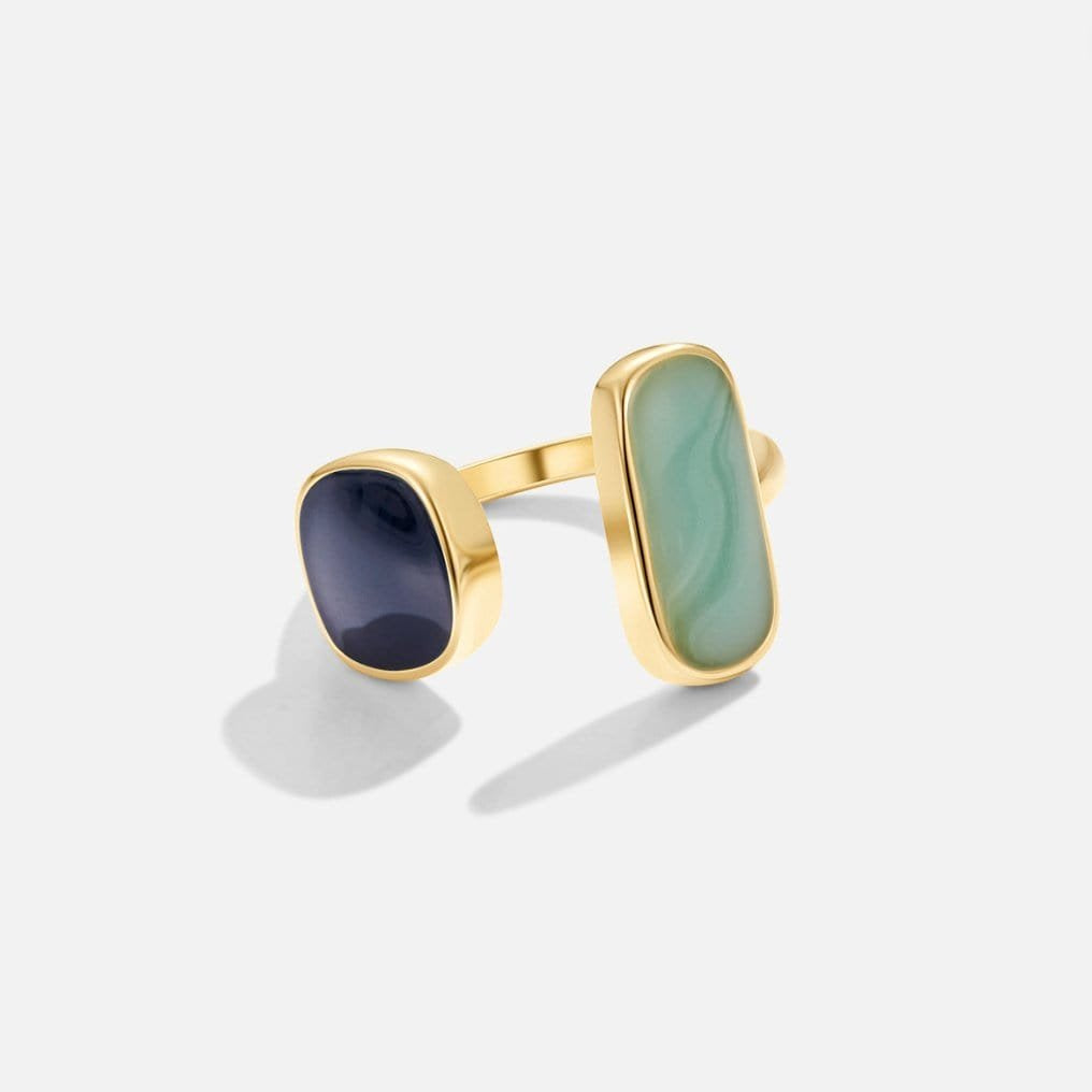 Bague aigue-marine design sophistiqué
