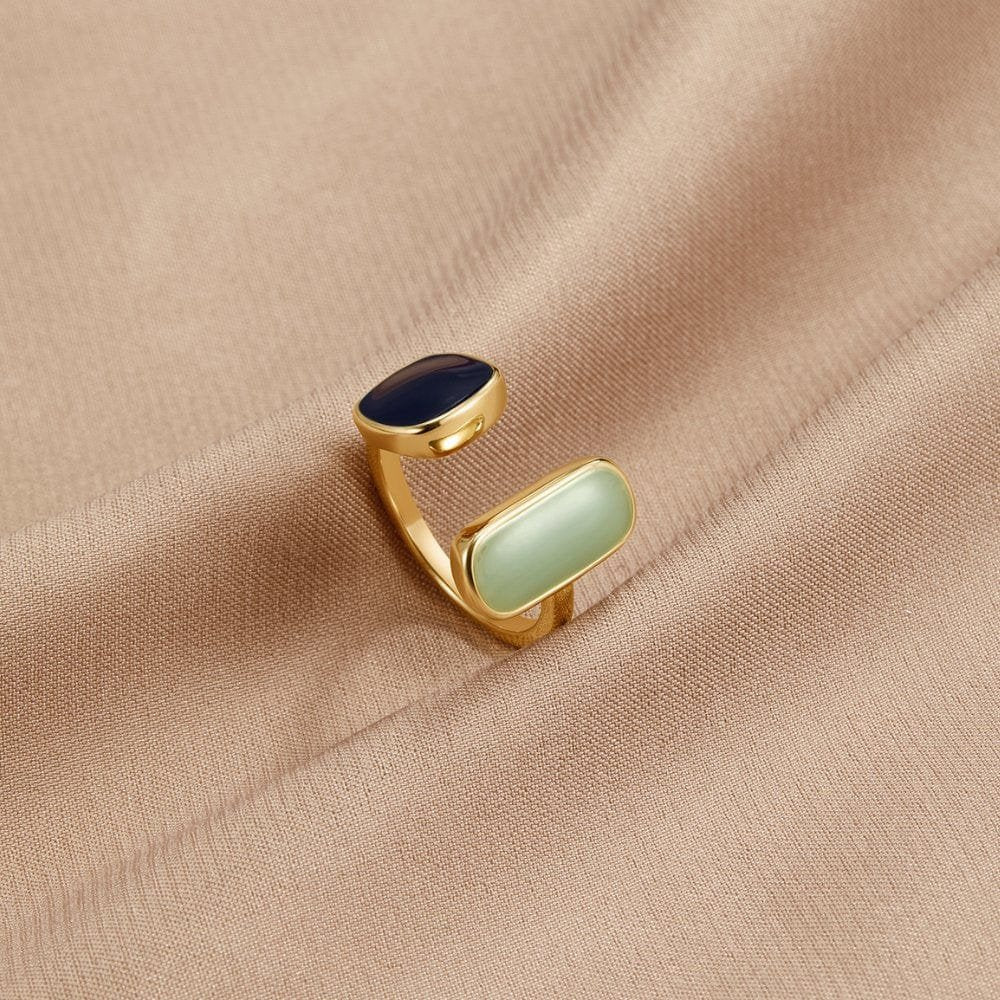 Bague ajustable pierre fine gracieux