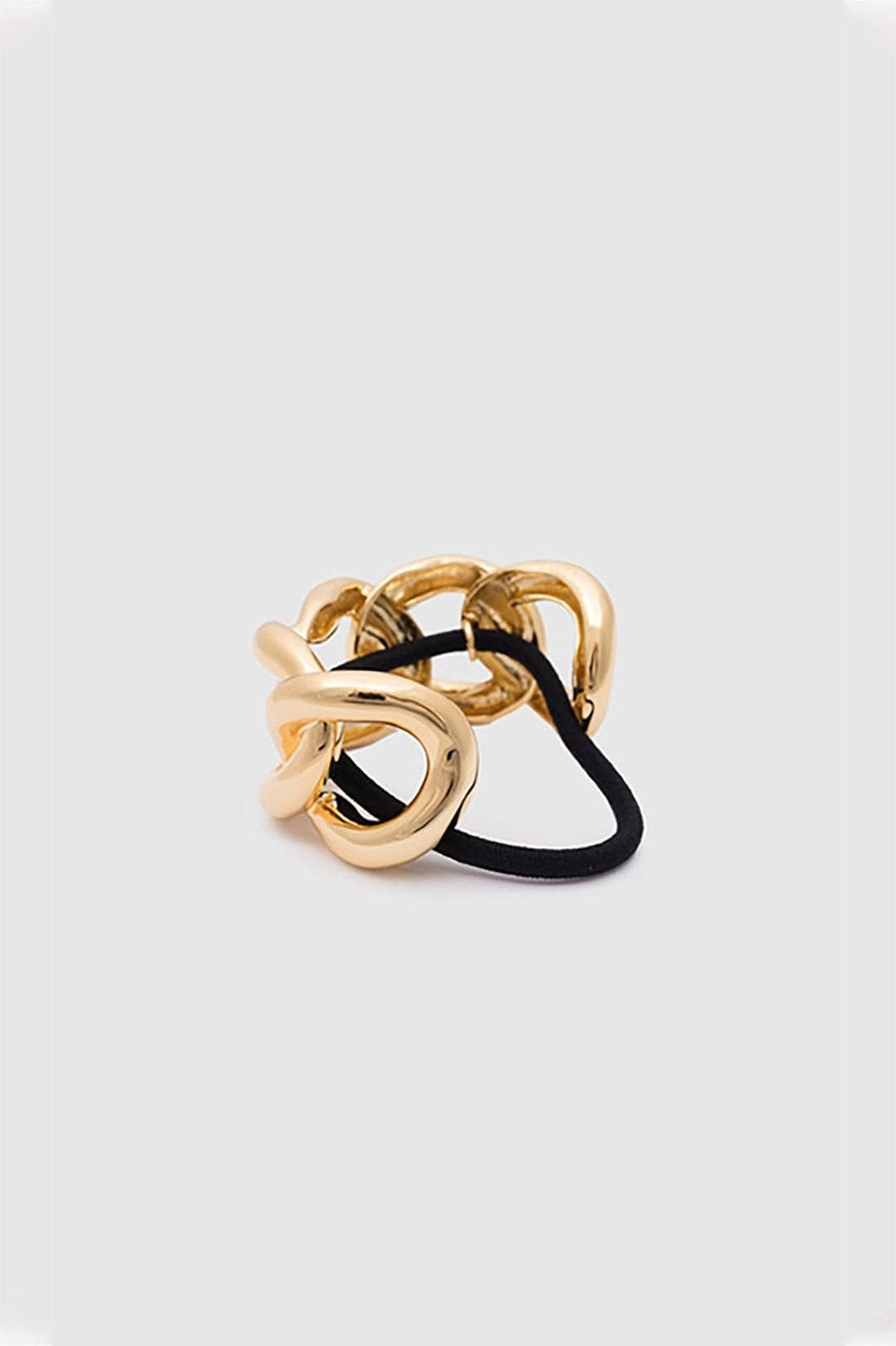 Barrette chaîne dorée vue de profil sublime