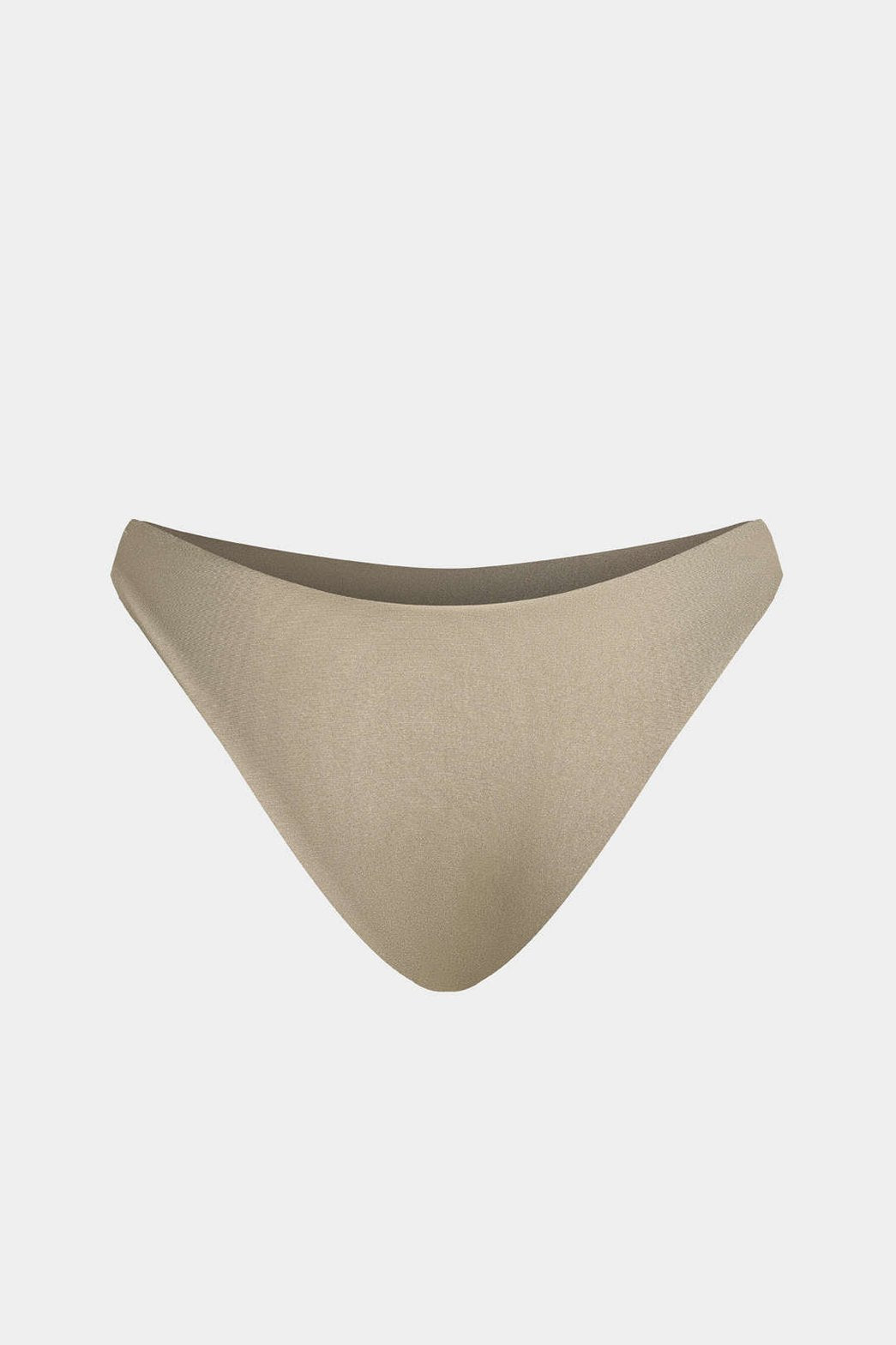 Bikini métallique doré vue arrière mer