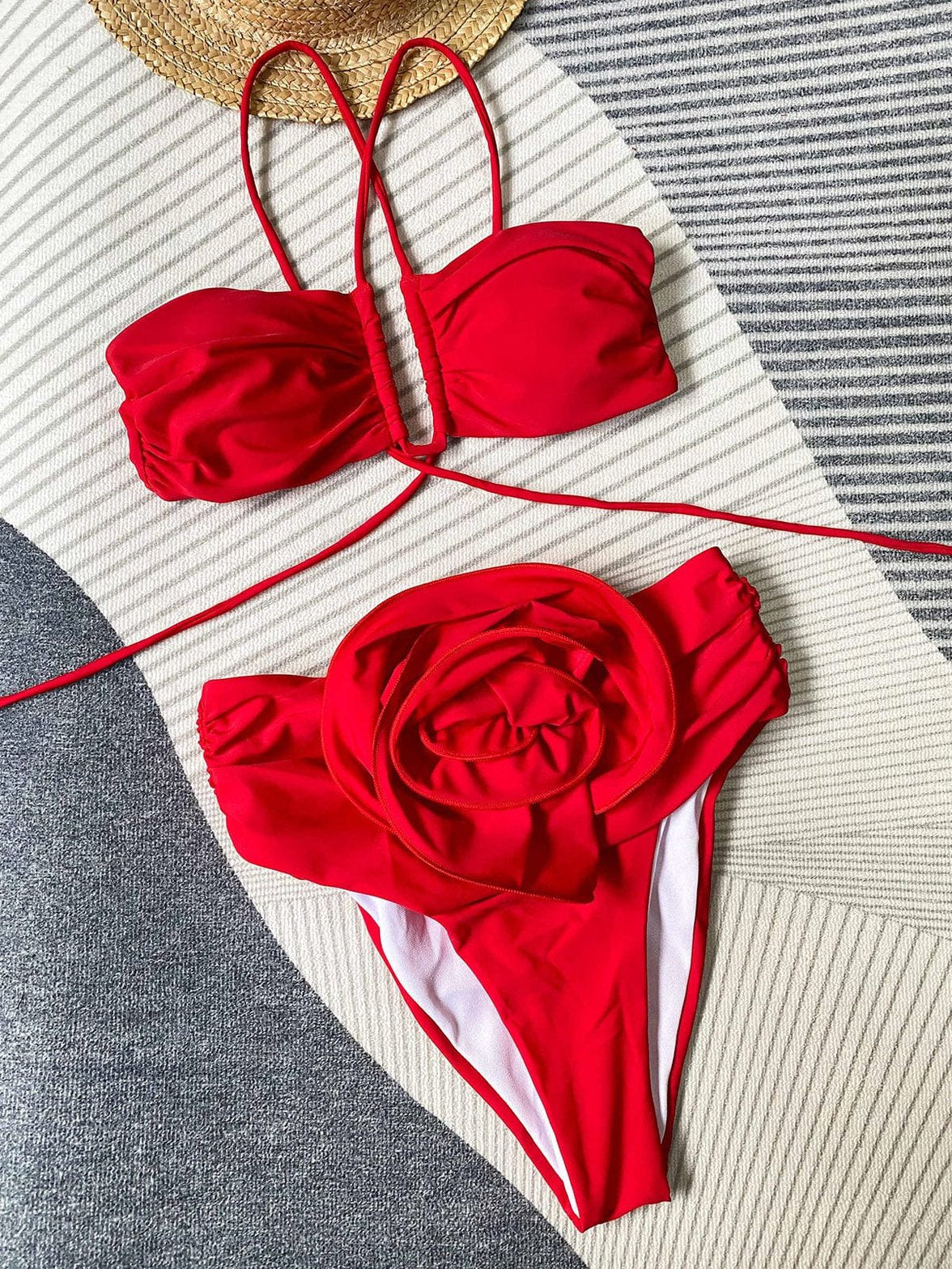 Maillot bain floral brise
