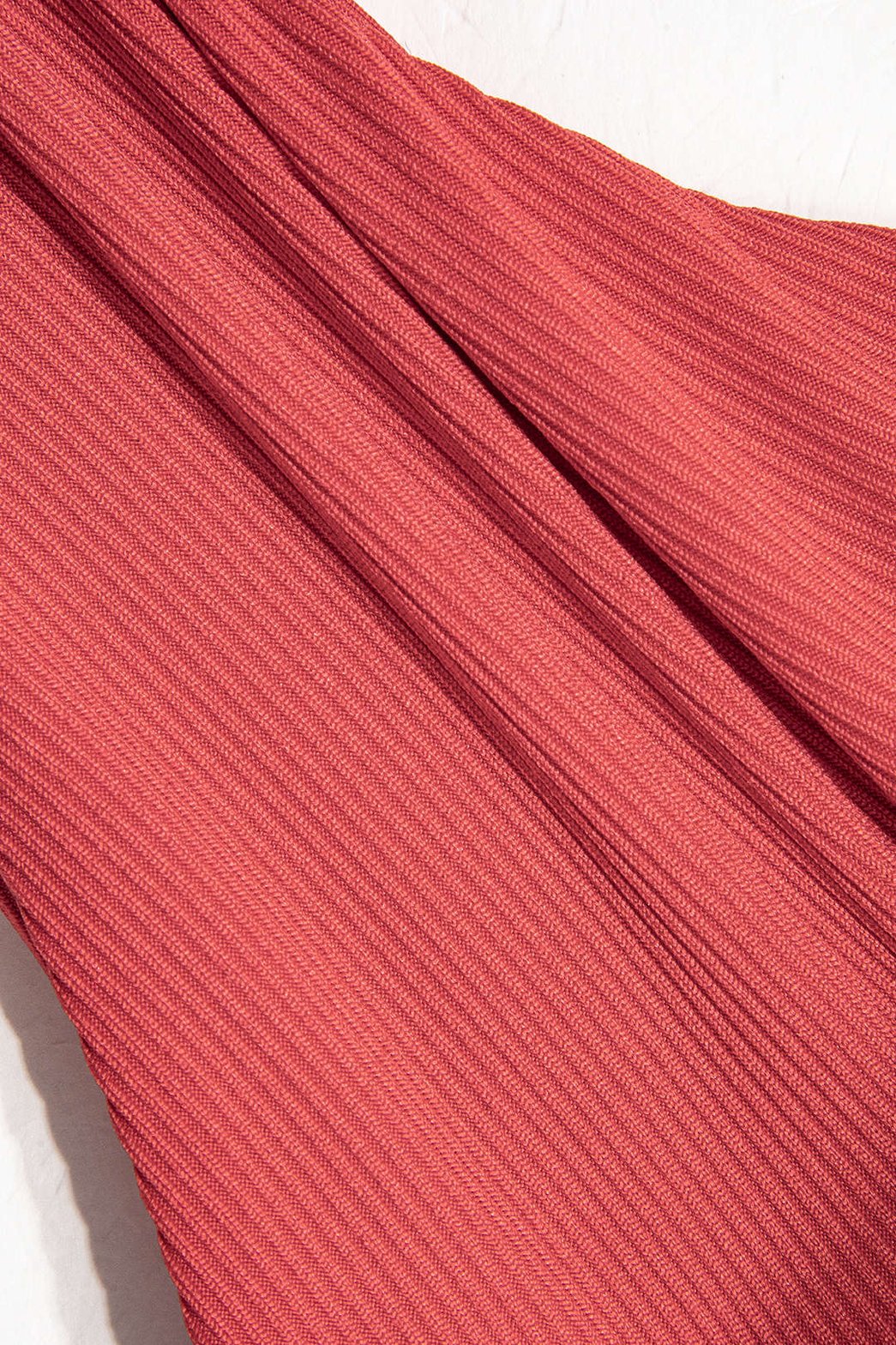 Bikini froncé terracotta vue ensemble mer