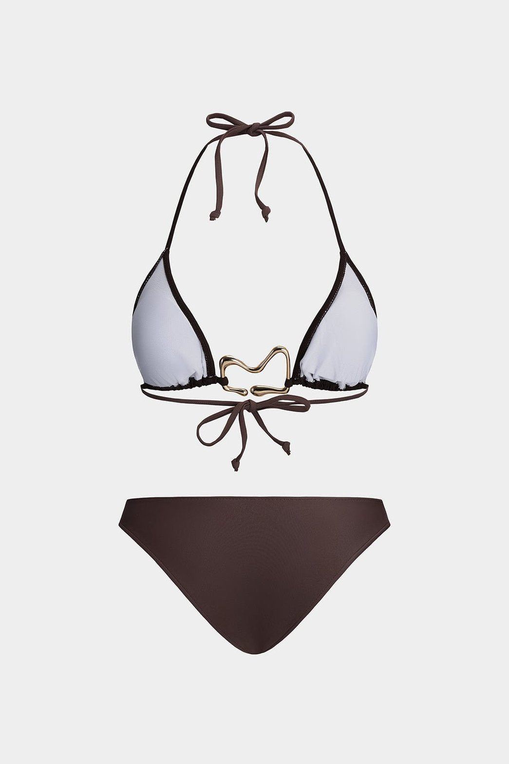 Bikini métallique vue de dos plage