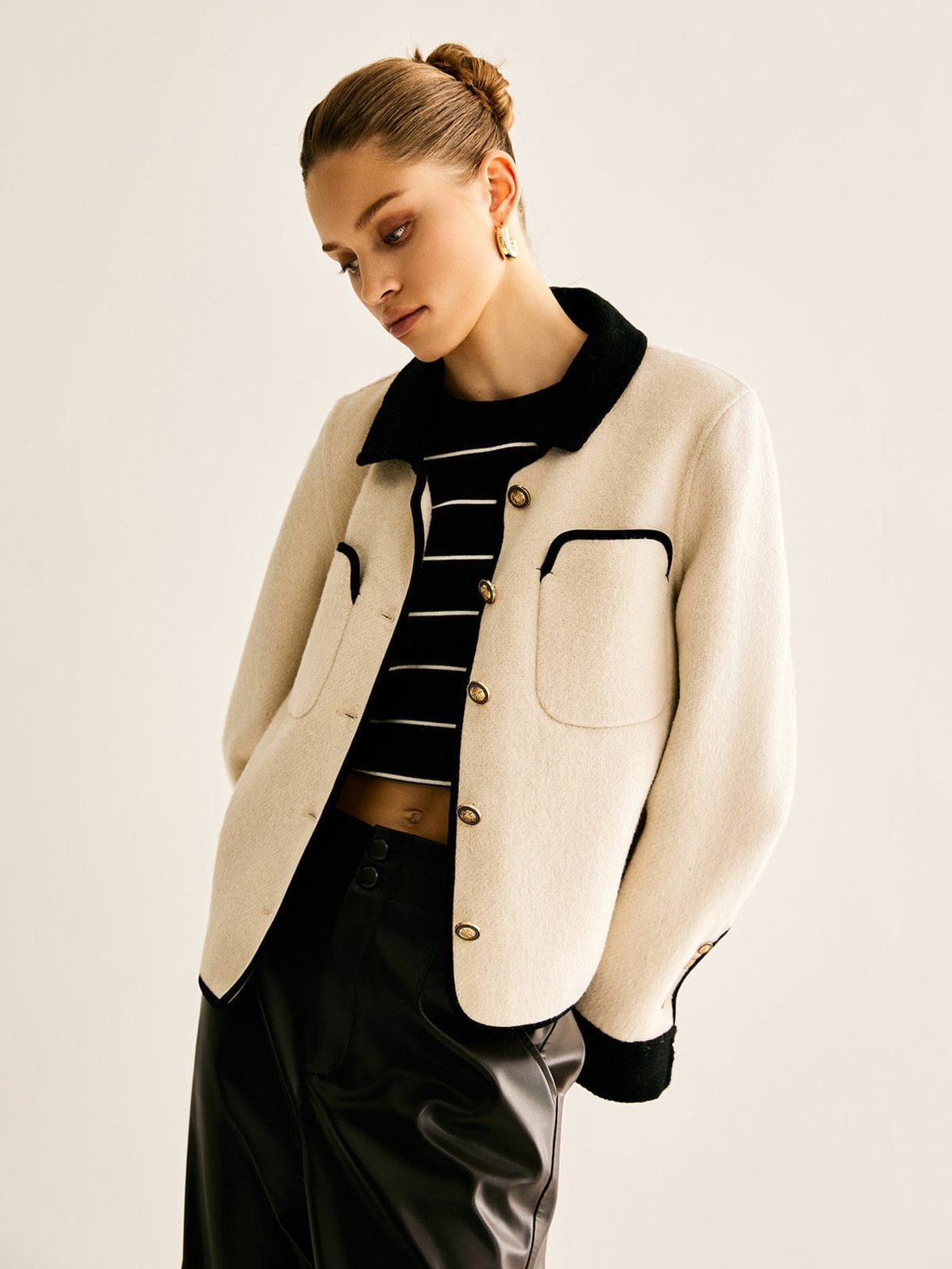 Blazer manches longues vue d'ensemble charme