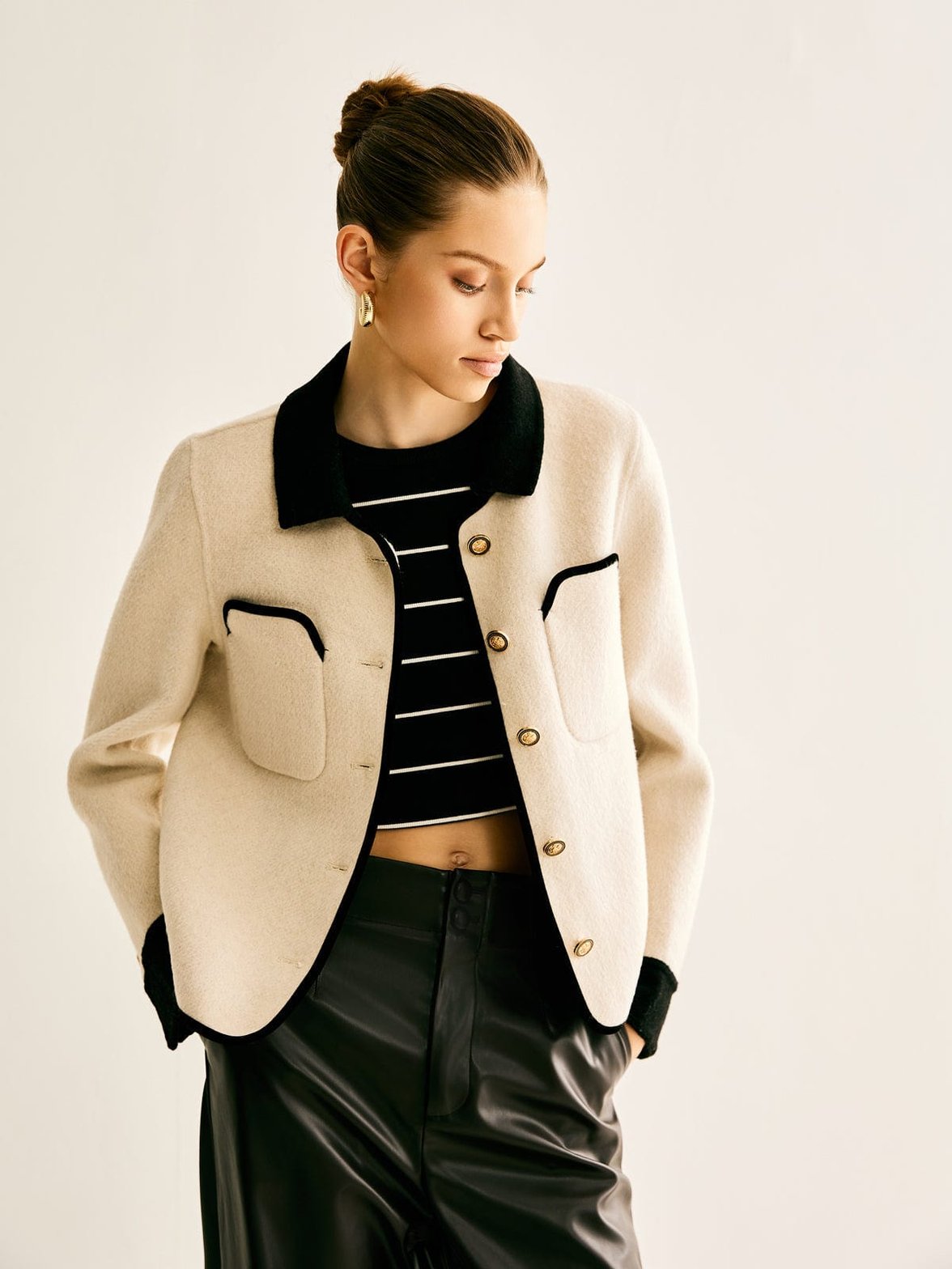 Blazer professionnel en lin sophistication