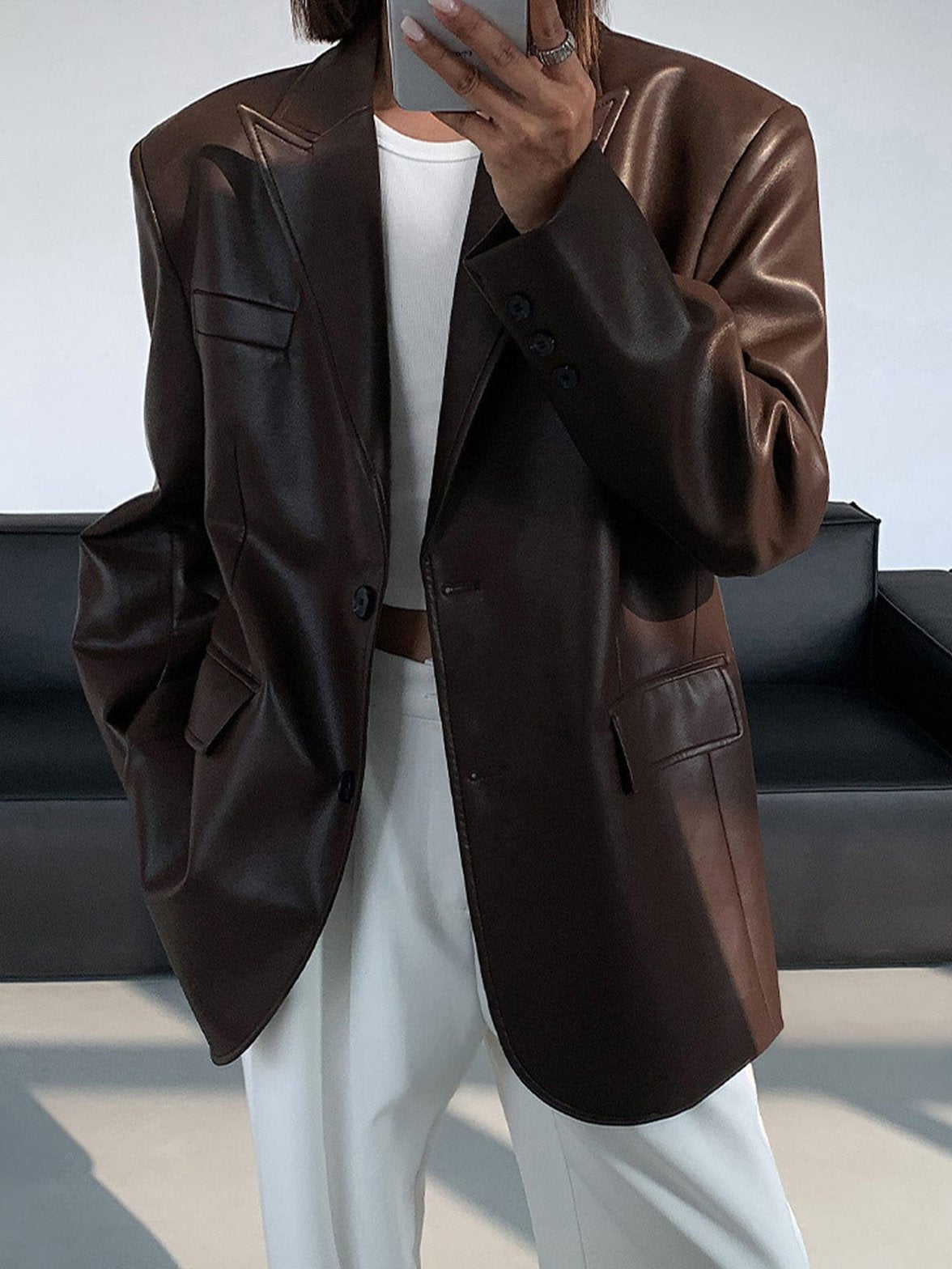 Vue portée blazer oversize style