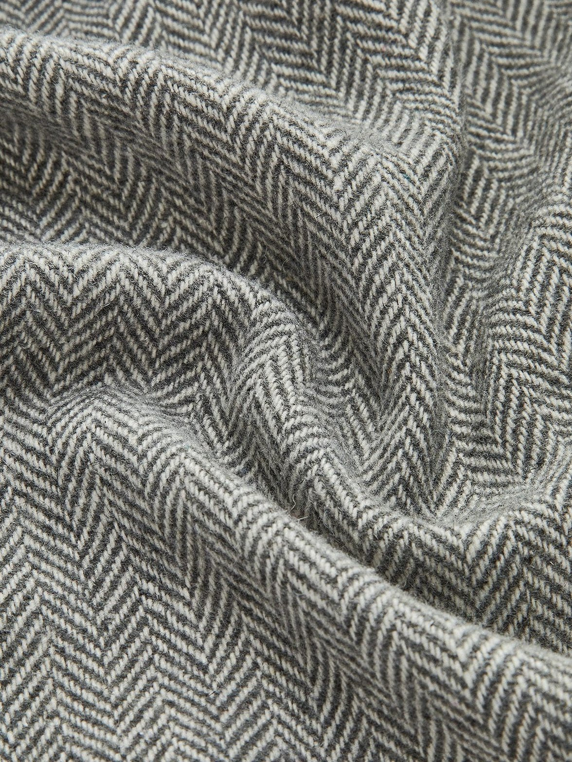 Blazer gris détail tissu paisible