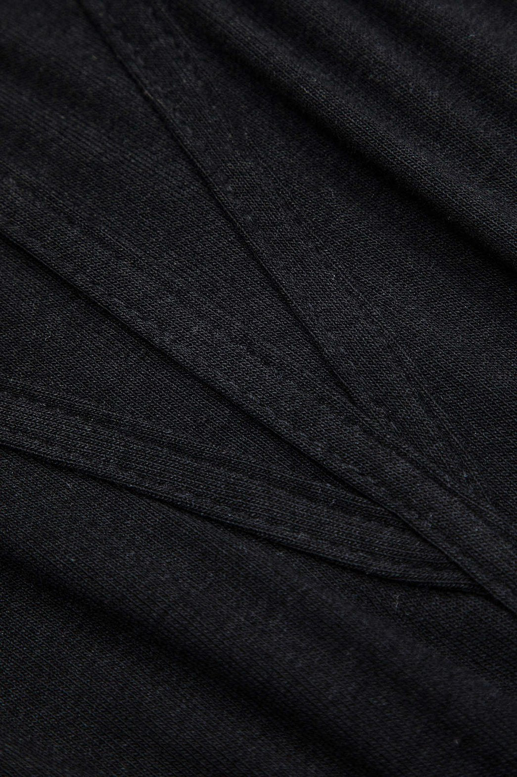 Body asymétrique noir dos-nu vue de côté soleil