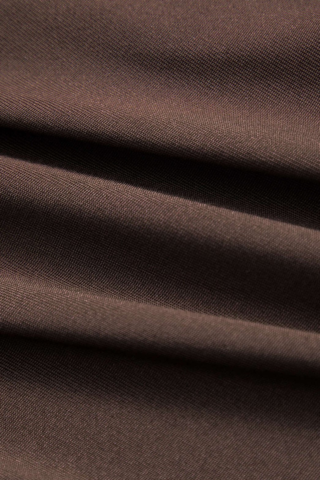 Body asymétrique marron détail fronces cristal