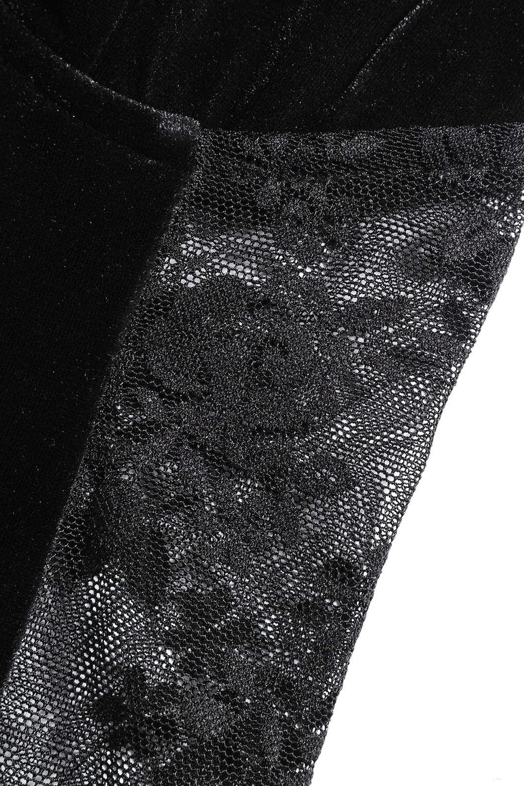 Body velours noir vue trois-quarts nuage