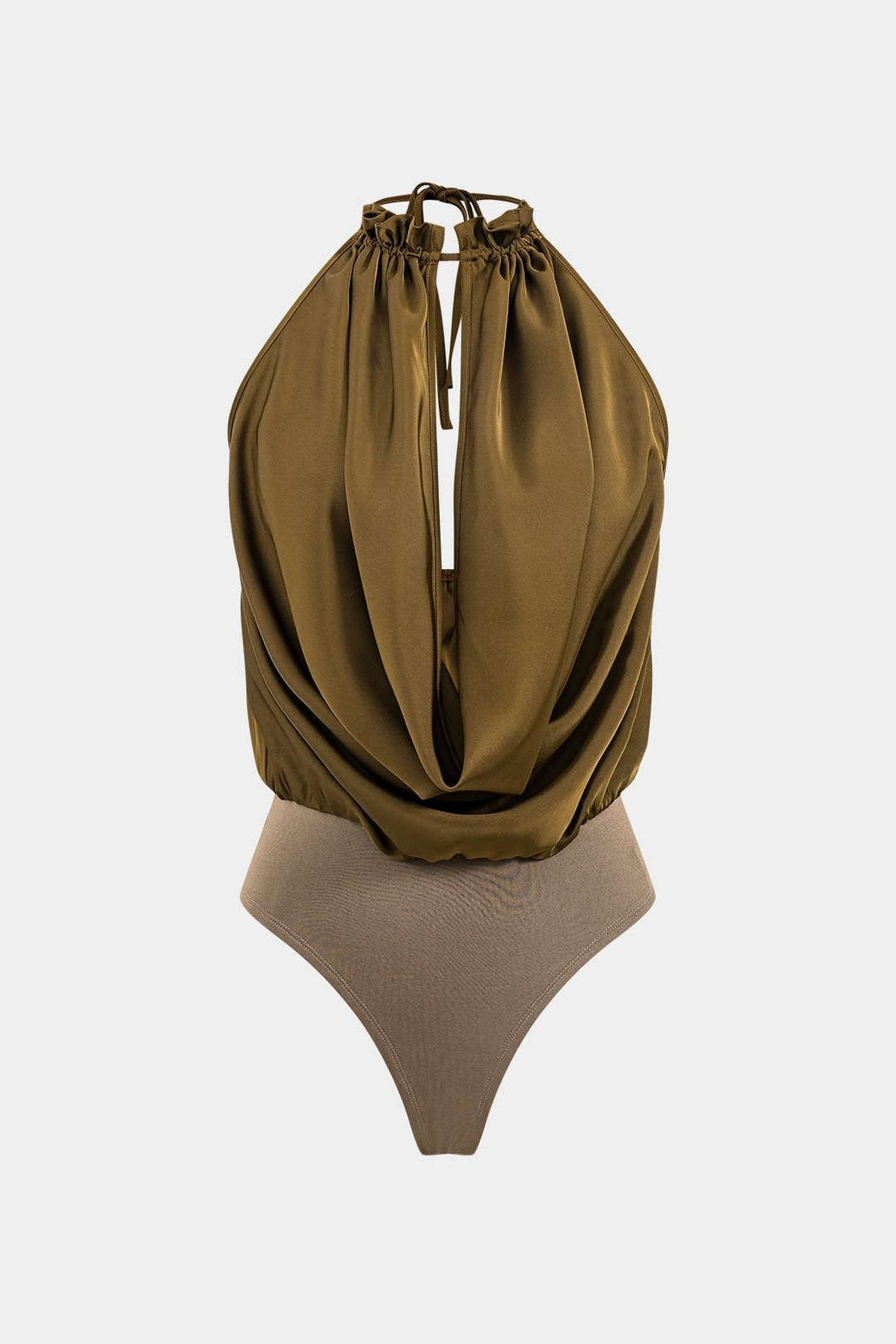 Body satiné dos nu élégant vue de face papillon