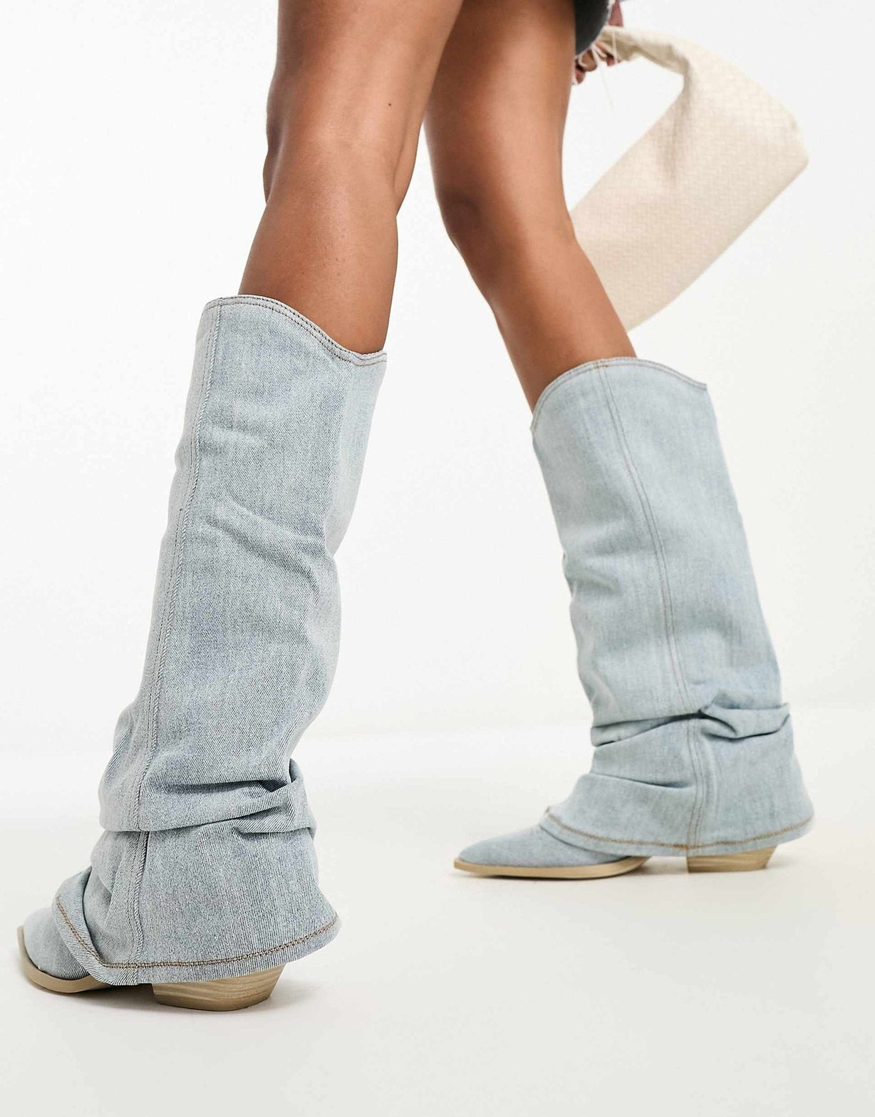 Bottes en denim vue détaillée liberté