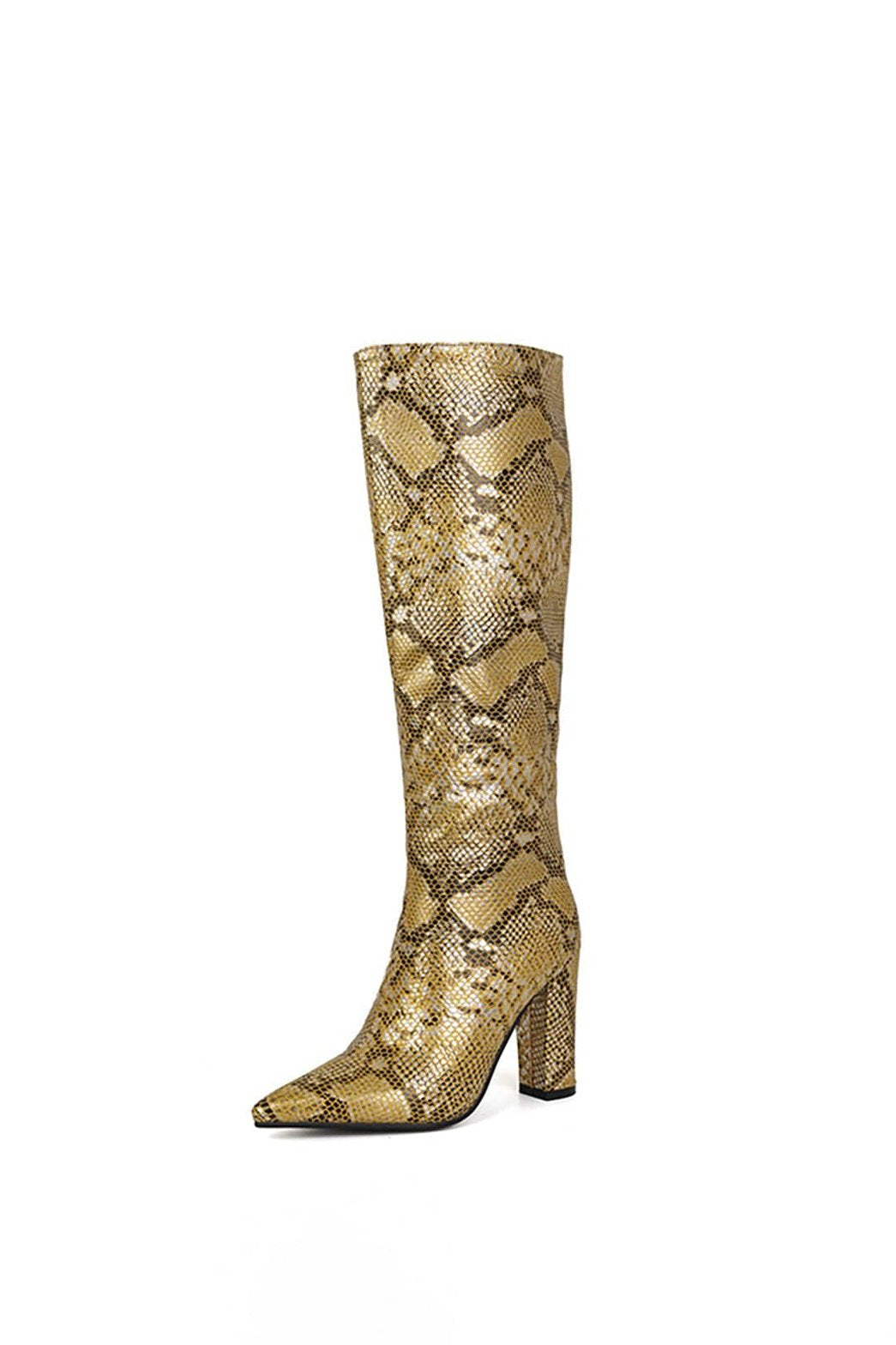 Bottes hautes motif serpent - Glamour