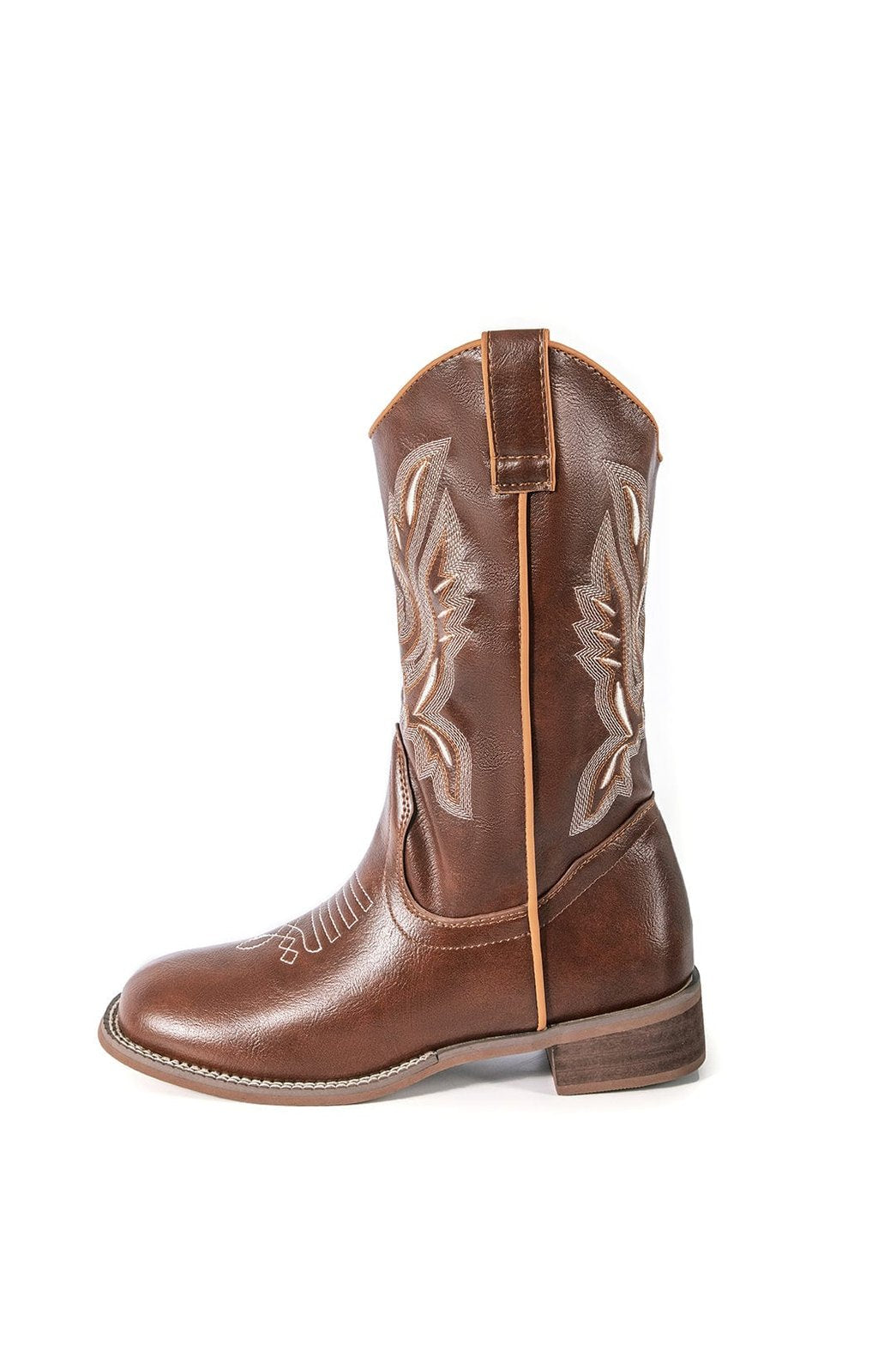 Bottes élégantes marron vue arrière lune