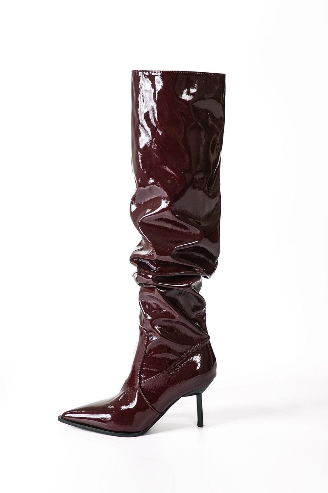 Bottes pointues plissées détail - Élégance