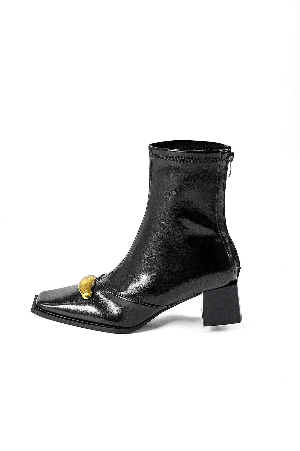 Bottines bordeaux vue intérieure pure
