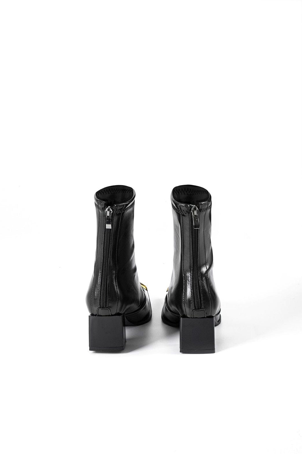 Bottines bordeaux vue dessus légère