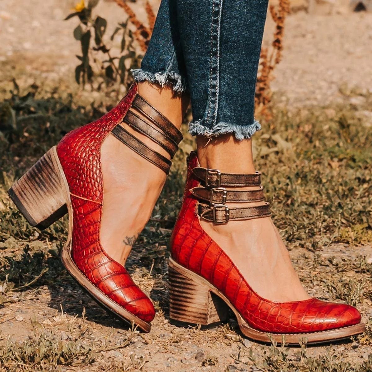 Bottines Élégantes à Talons Confort