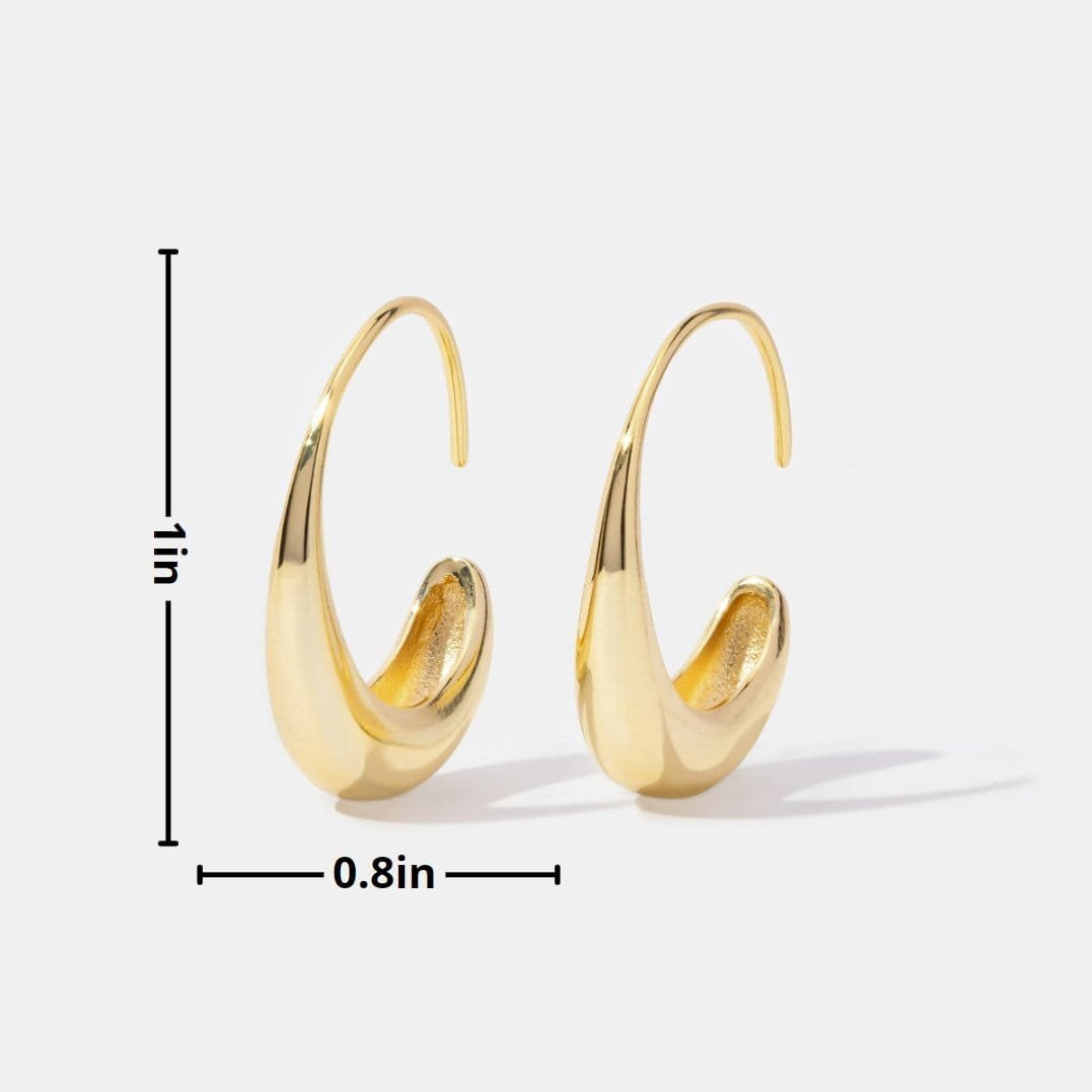 Boucles d'oreilles design moderne saphir