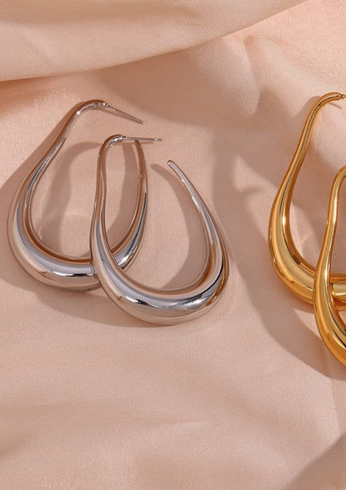 Boucles d'oreilles look complet saphir