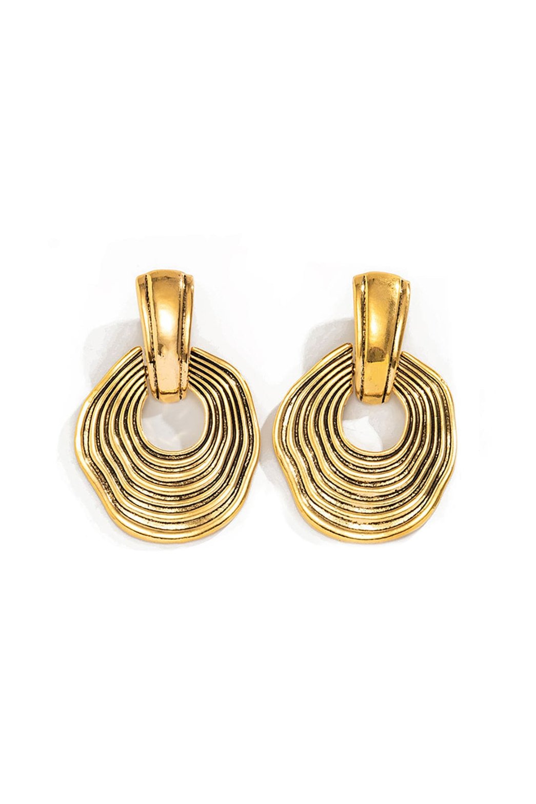 Boucles d'oreilles tendance design prisme