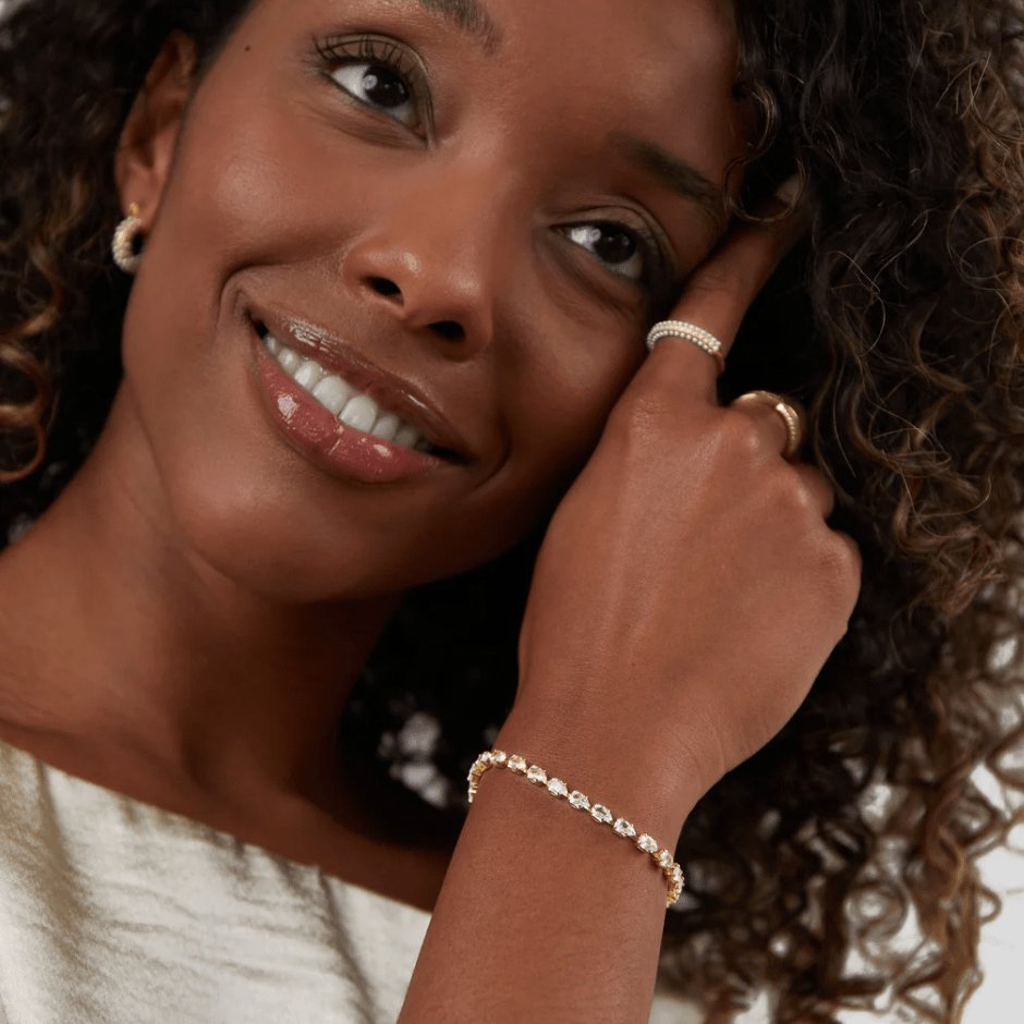 Bracelet ajustable cristal brillant soleil