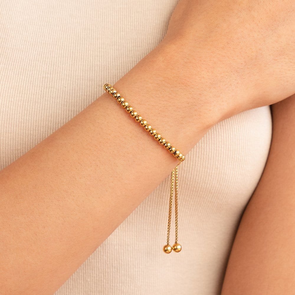 Bracelet ajustable or brillant étoile