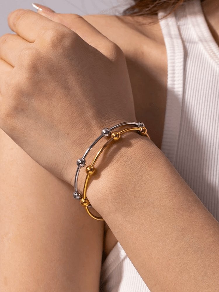 Bracelet ajustable or détail luna