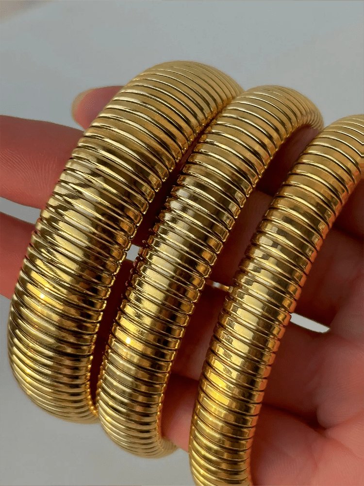 Bracelet serpent or brillant style étoile