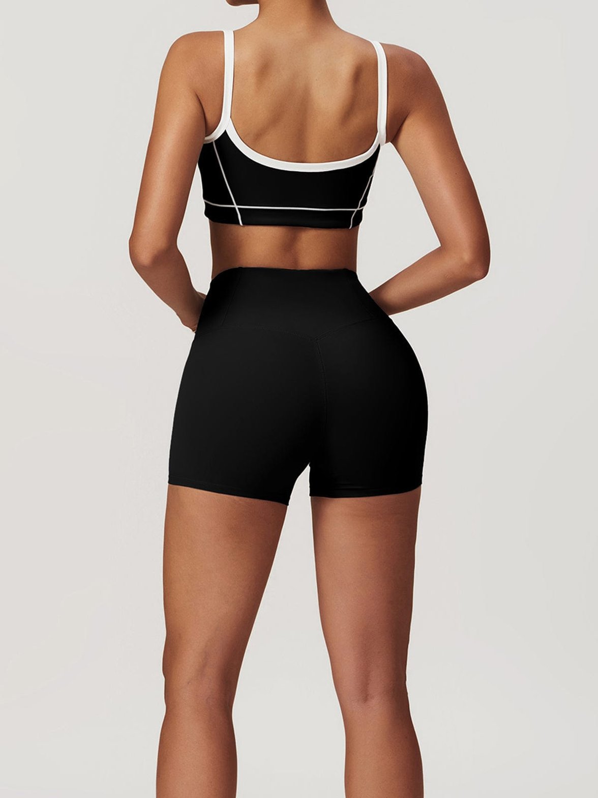 Brassière sport maintien avant rosée