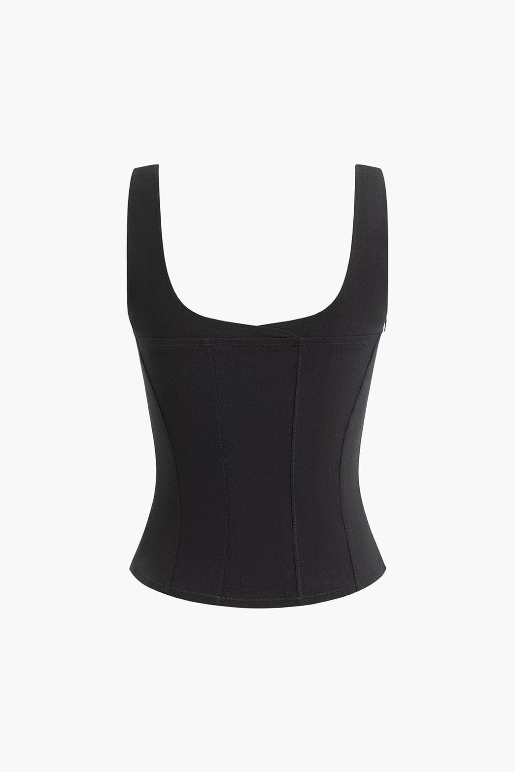 Bustier corset métallisé vue de dos étoile