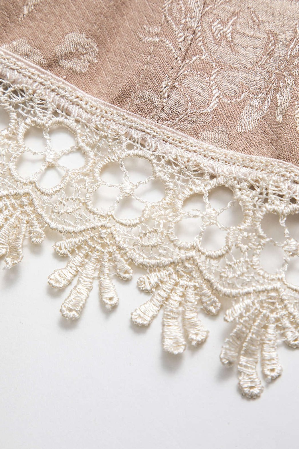 Vue latérale du corset bustier jacquard crystal