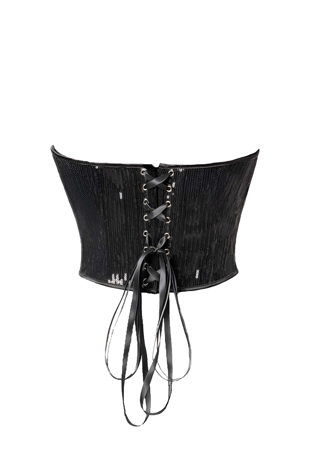 Bustier pailleté noir soirée soleil