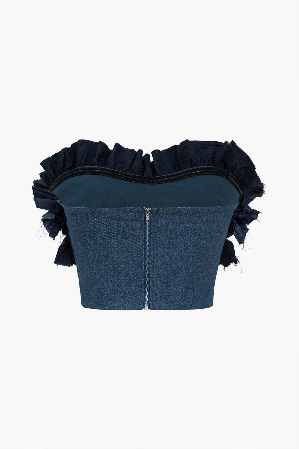 Bustier denim coupe ajustée étoile