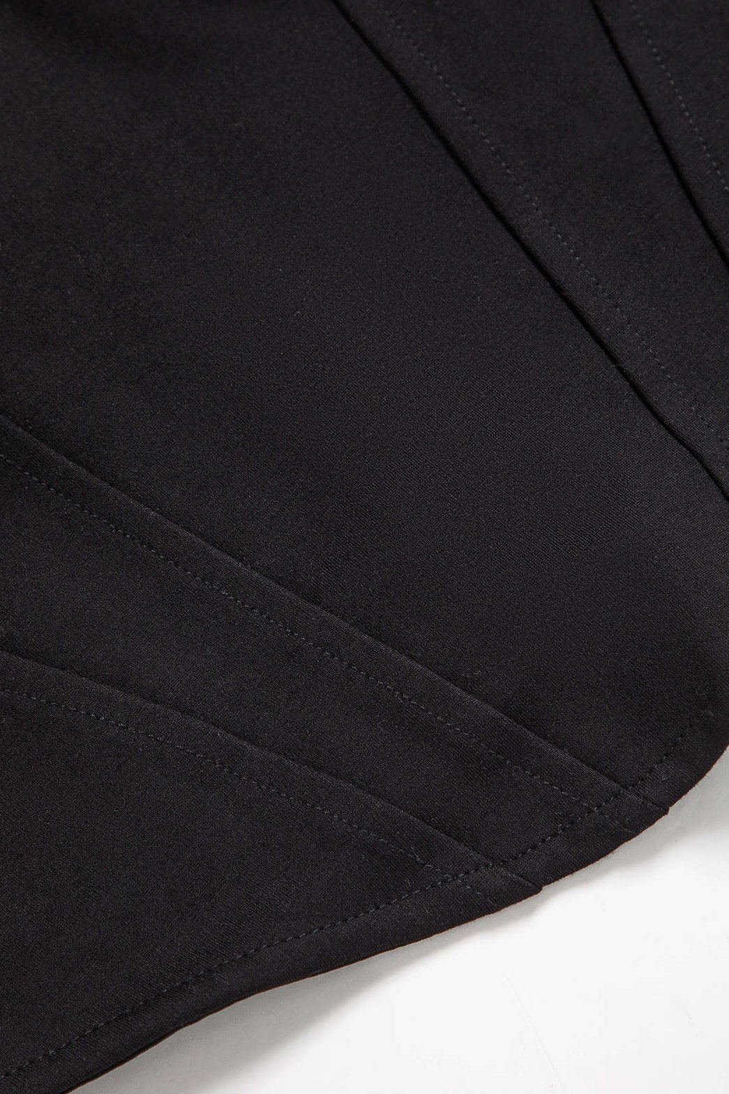 Vue latérale du bustier en velours - Perle