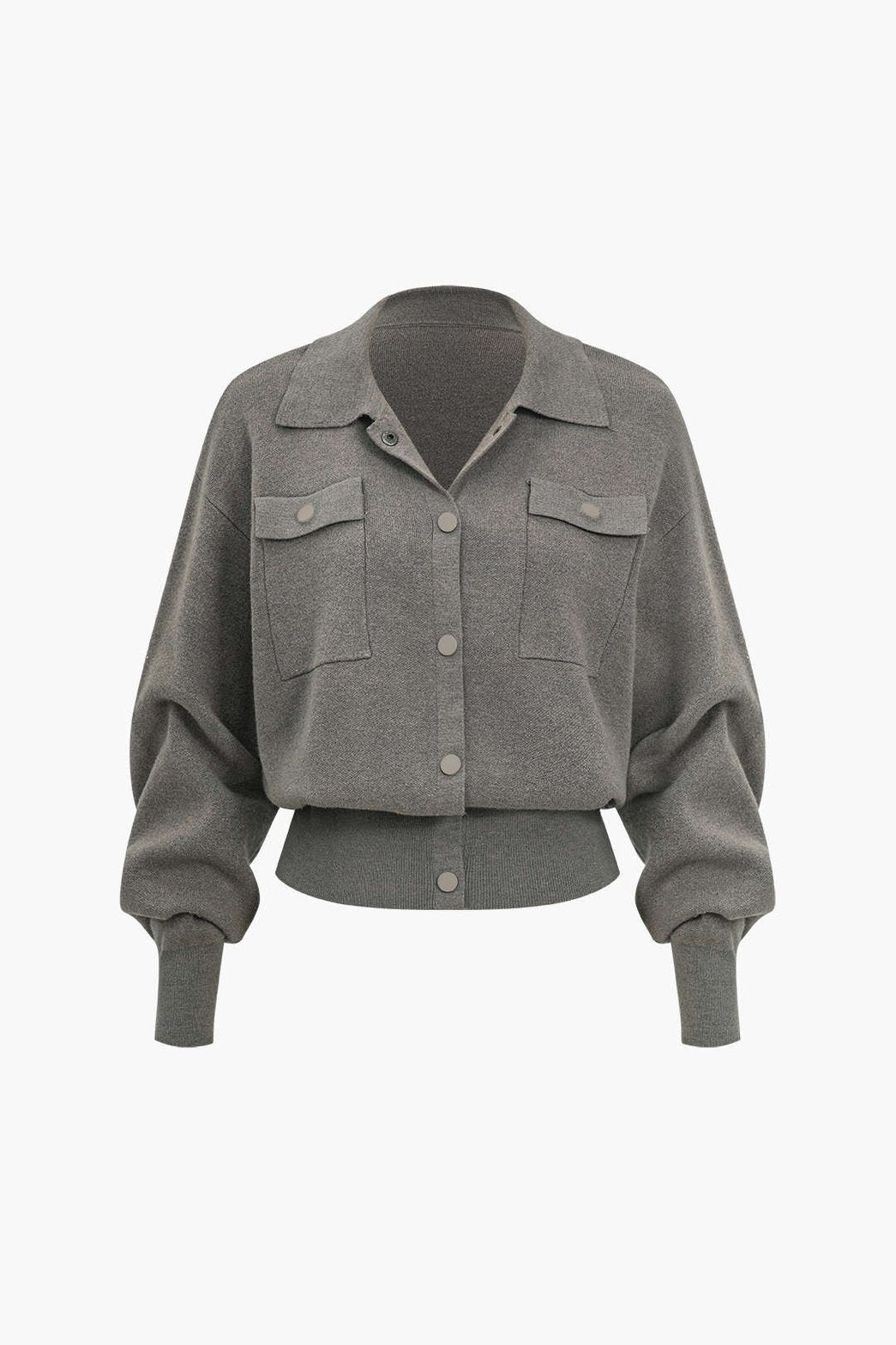 Cardigan gris style casual doux