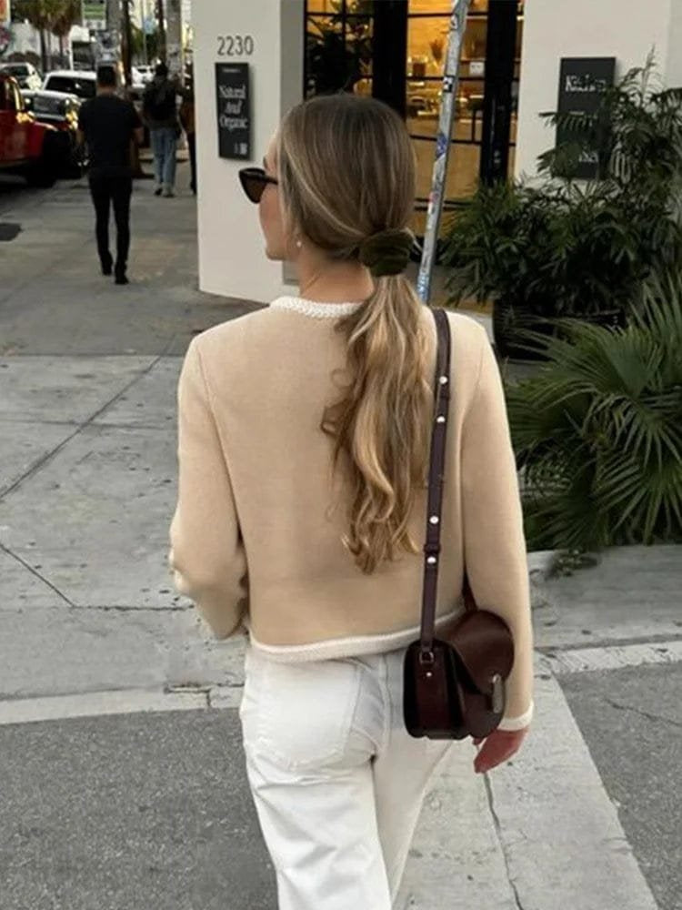 Cardigan bicolore moderne étoile