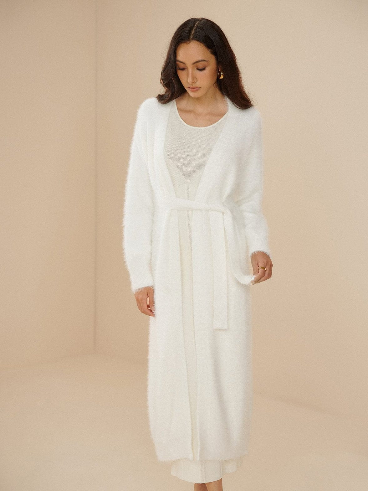 Cardigan blanc chic légèreté