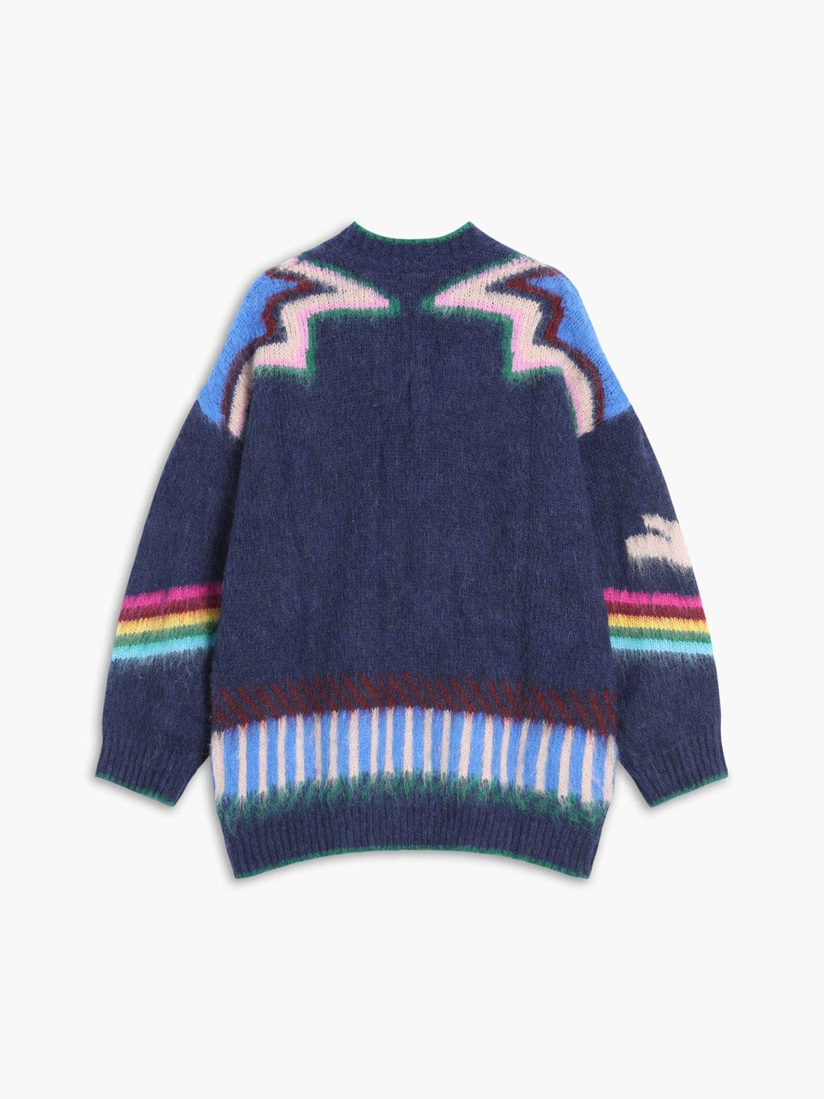 Cardigan motif étoile beige détail tissu unique