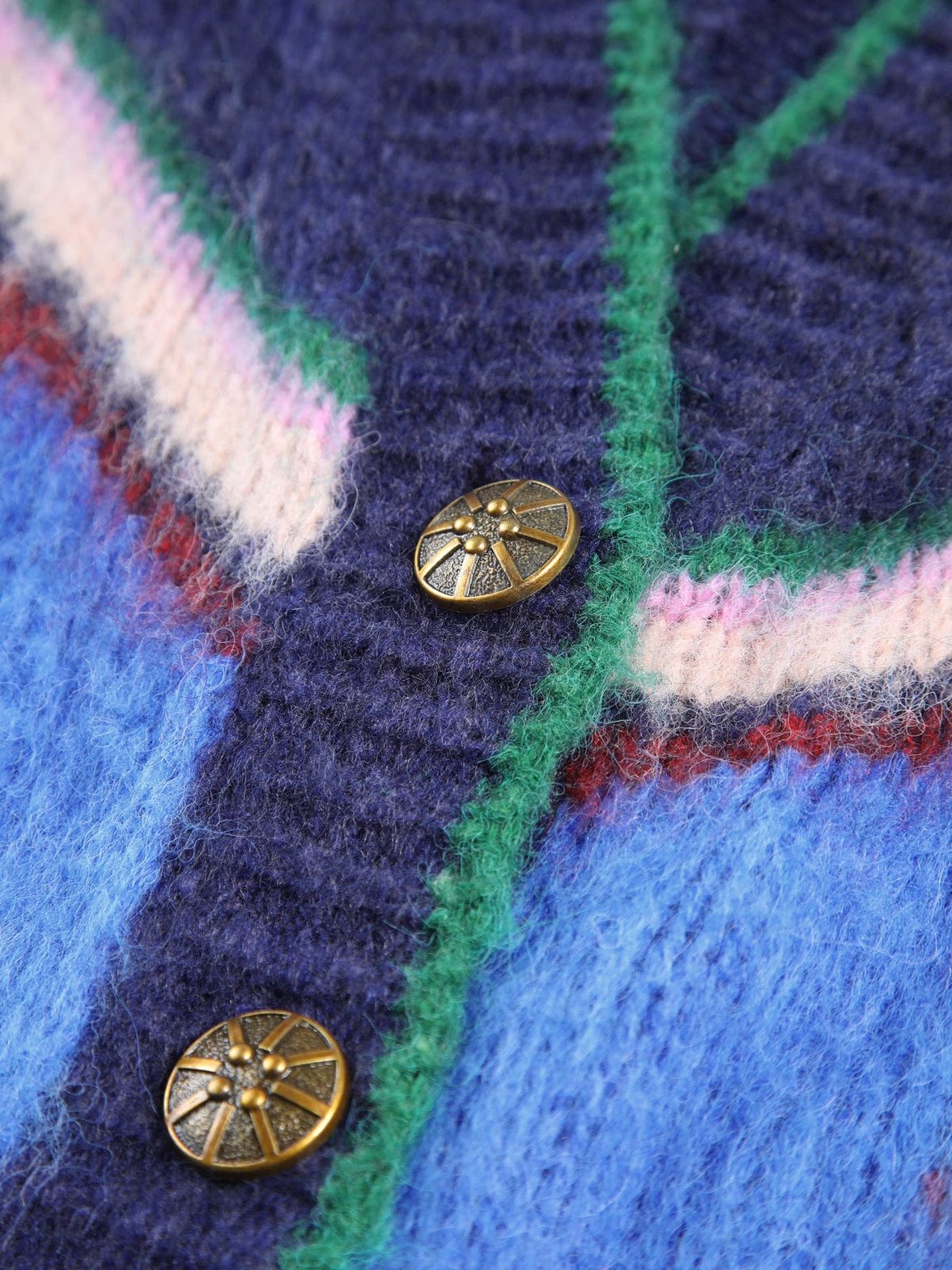 Cardigan motif étoile beige style casual chic