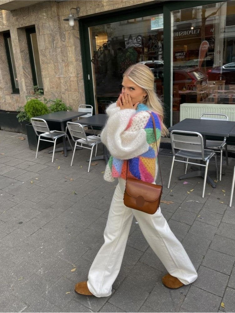 Cardigan douillet multicolore éclat